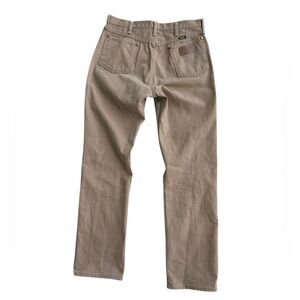 VTG 80s/90s Khaki Wrangler Pro Rodeo Jeans Made in USA 34x34